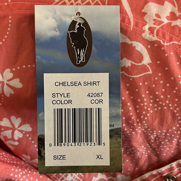 Outback Trading Co. NWT Chelsea Shirt- Floral Print with pearl snaps sz XL - Picture 9 of 11